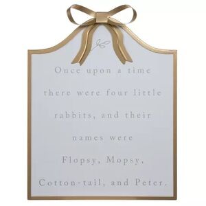 Rabbit Names Wood Wall Deco